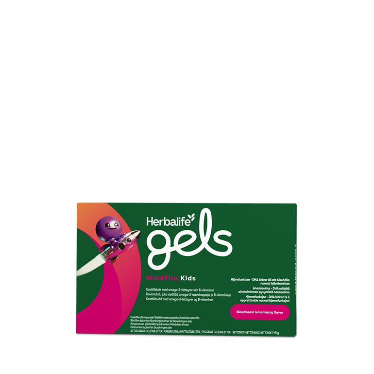 Herbalife Gels MindVita Kids Moonbeam lemonberry 30 tuggbara geltabletter